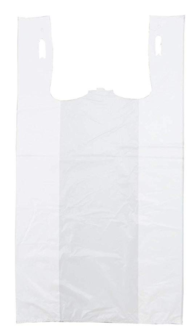 Poly-America Small T-Shirt Carry-Out Bags – 2000 Count, 7 X 5 X 15 Inches, 47 Micron Thick